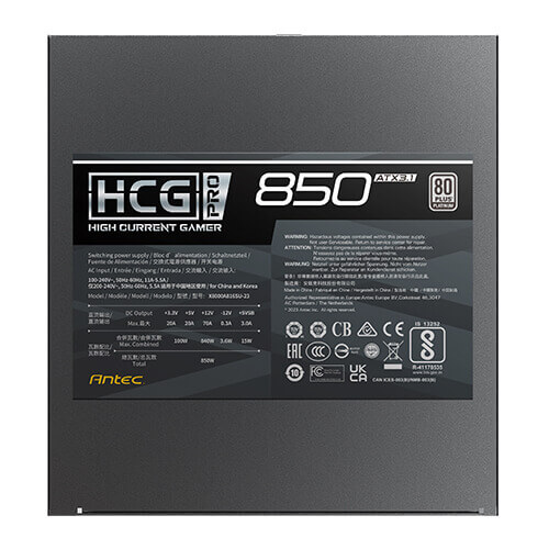 ANTEC HCG850 PRO P GB PLATINUM ATX3.1 PSU thumbnail 10