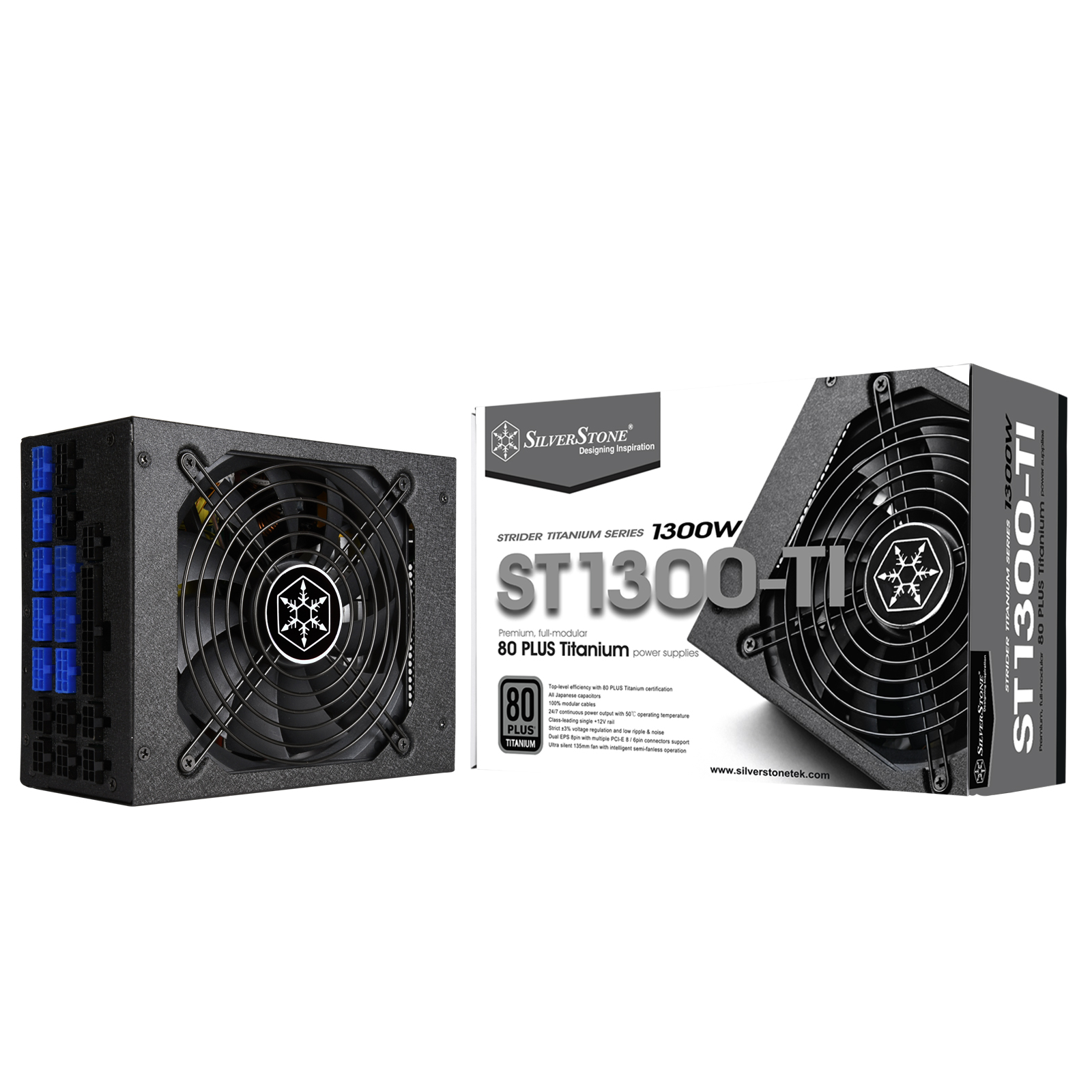 SILVERSTONE ST1300-TI 1300W 80 PLUS TITANIUM