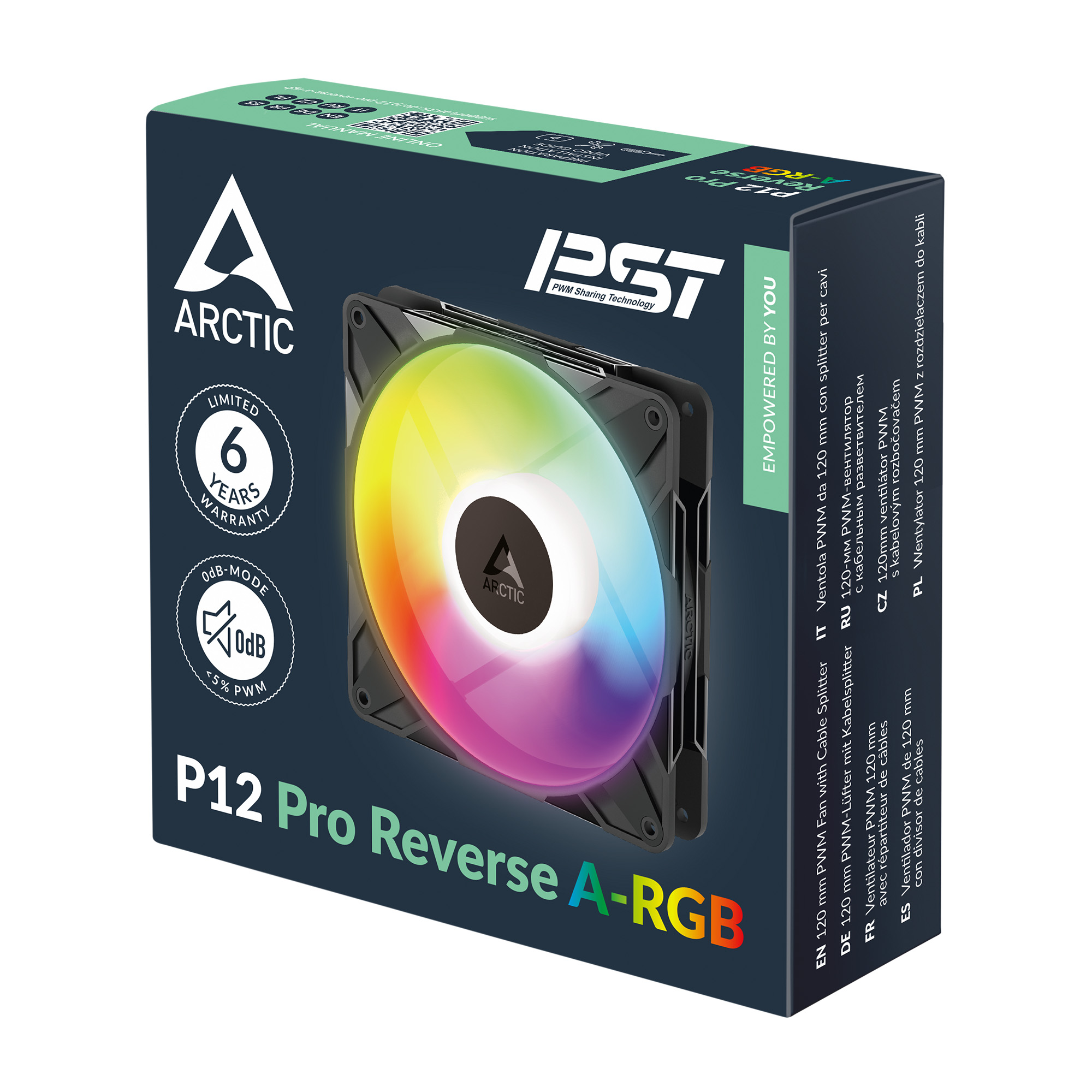 ARCTIC P12 PRO A-RGB REVERSE BLACK thumbnail 6