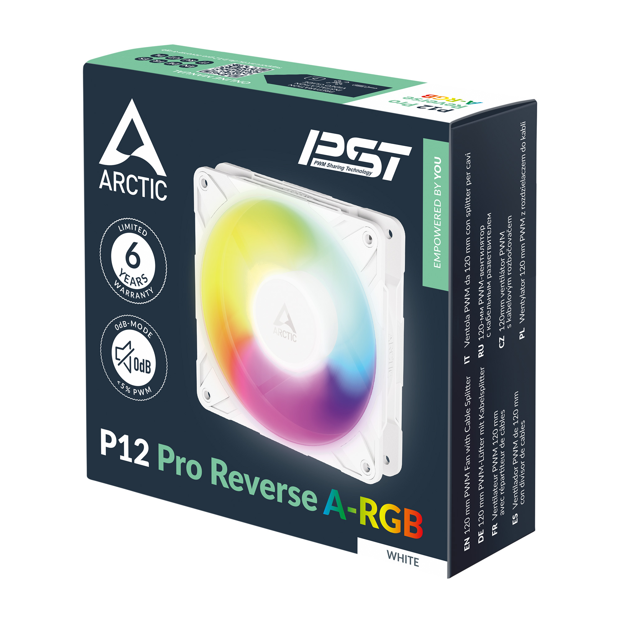 ARCTIC P12 PRO A-RGB REVERSE WHITE thumbnail 6