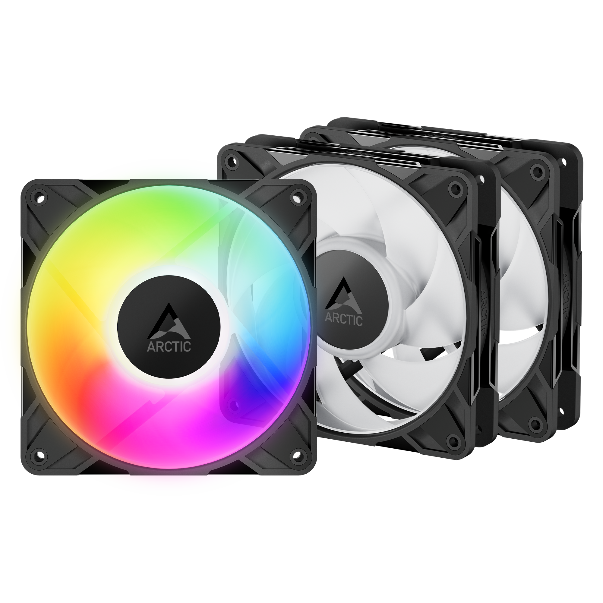 ARCTIC P12 PRO A-RGB 3 PACKS BLACK