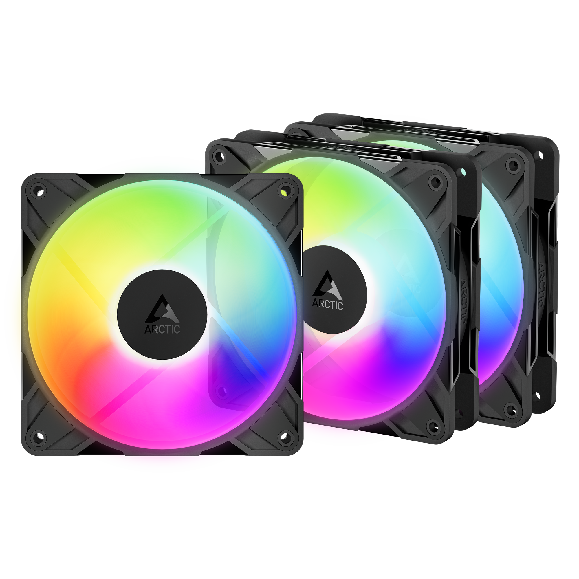 ARCTIC P12 PRO A-RGB REVERSE 3 PACKS BLACK