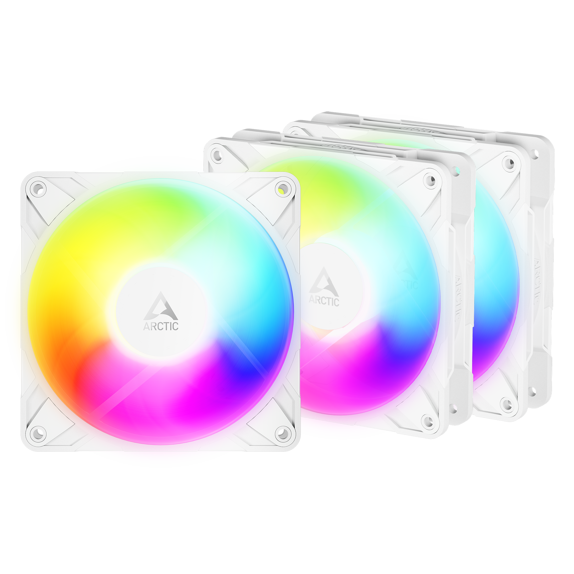 ARCTIC P12 PRO A-RGB REVERSE 3 PACKS WHITE