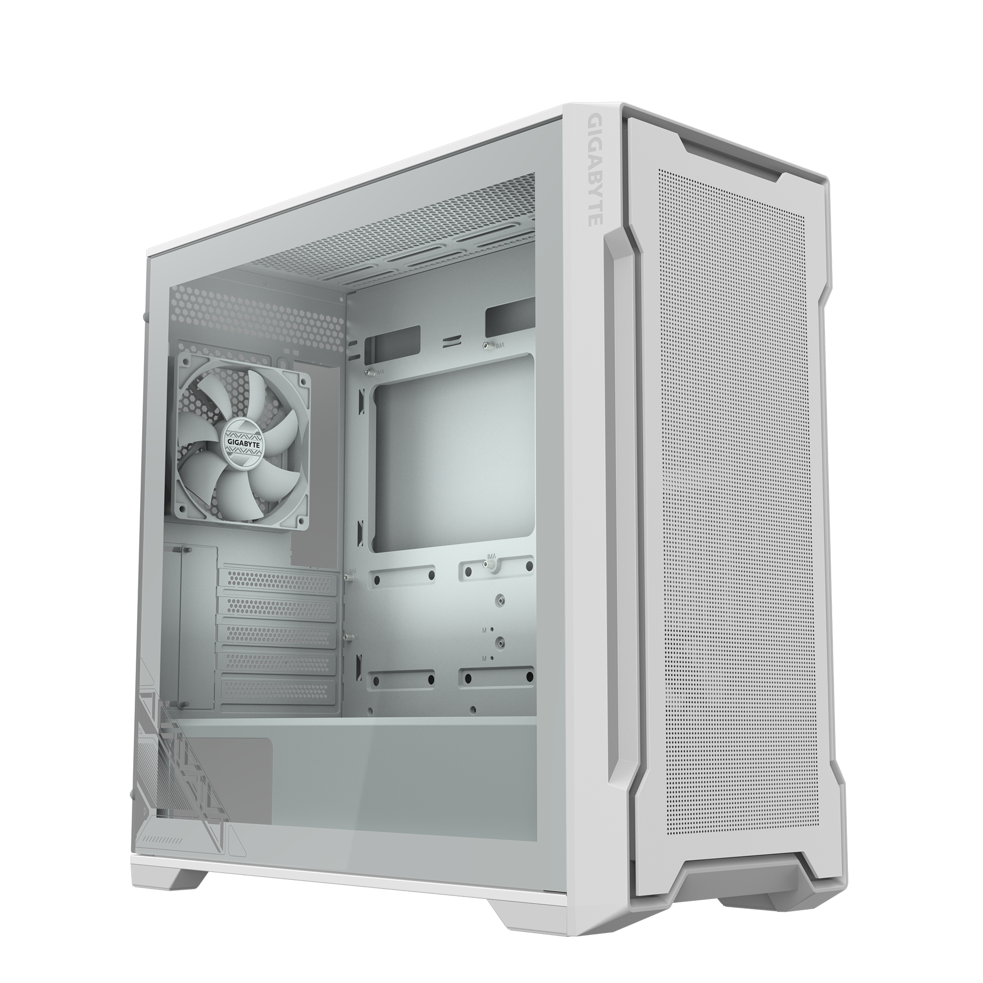 GIGABYTE C102 GLASS M-ATX CASE WHITE