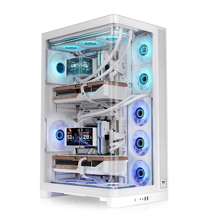 THERMALTAKE CAPO X SNOW MATX DUAL SYSTEM CASE WHITE thumbnail 2