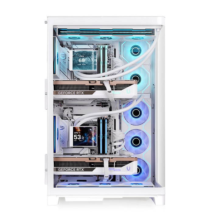 THERMALTAKE CAPO X SNOW MATX DUAL SYSTEM CASE WHITE thumbnail 3