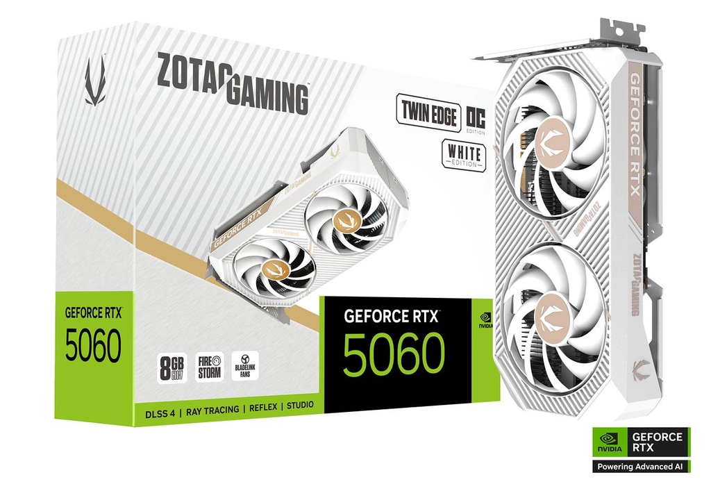 ZOTAC RTX5060 TWIN EDGE OC 8GB GDDR7 WHITE