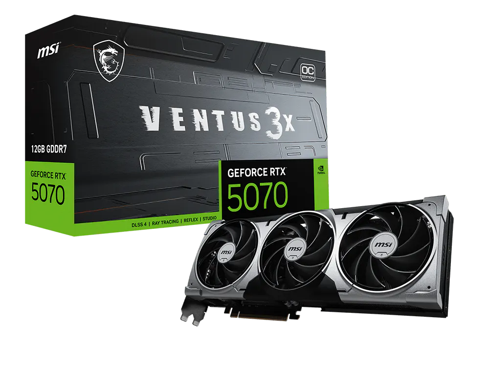 MSI RTX5070 VENTUS 3X OC 12GB GDDR7