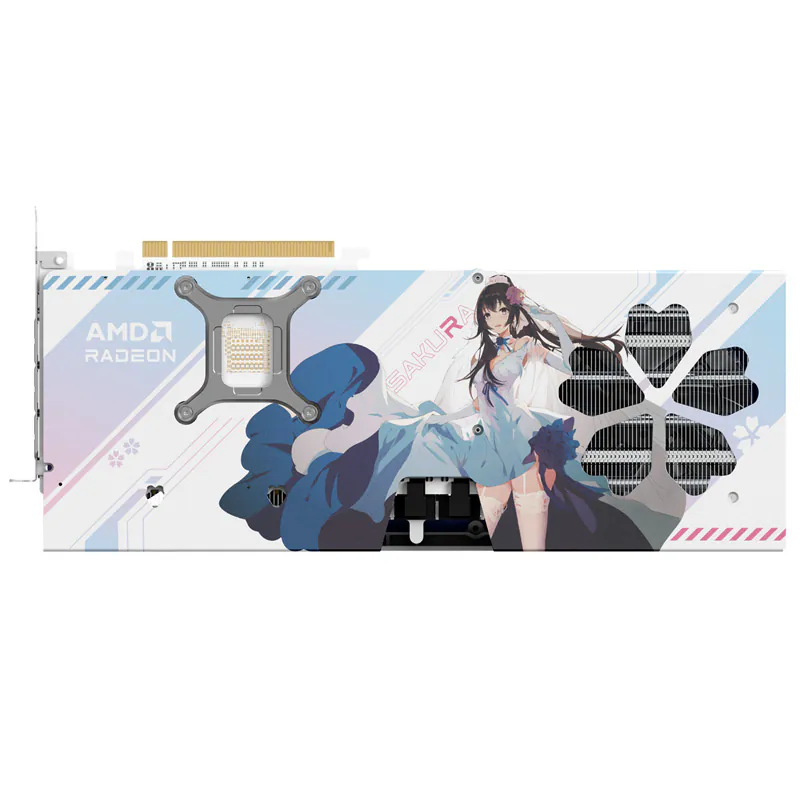 YESTON RX9070 SAKURA OC 16GB DDR6 thumbnail 3