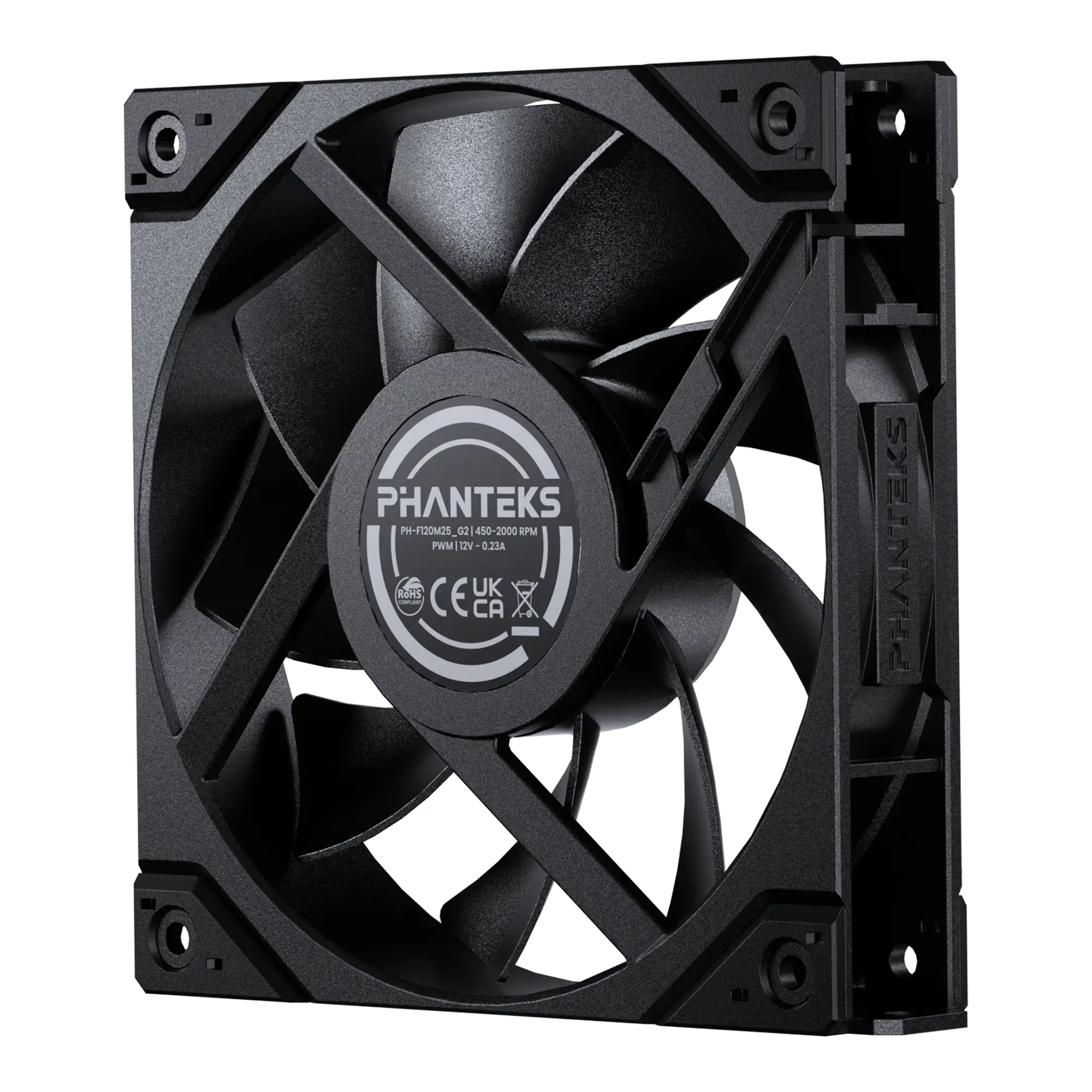 PHANTEKS M25 G2 120MM PWM FAN REGULAR BK (3-PK) thumbnail 3