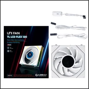 LIAN LI UNI FAN TL LCD FLEX WIRELESS 120MM*1 WHITE thumbnail 5