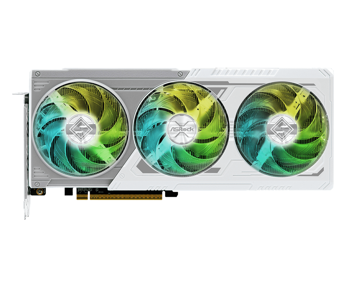 ASROCK RX9060XT STEEL LEGEND OC 16GB DDR6 WHITE thumbnail 8