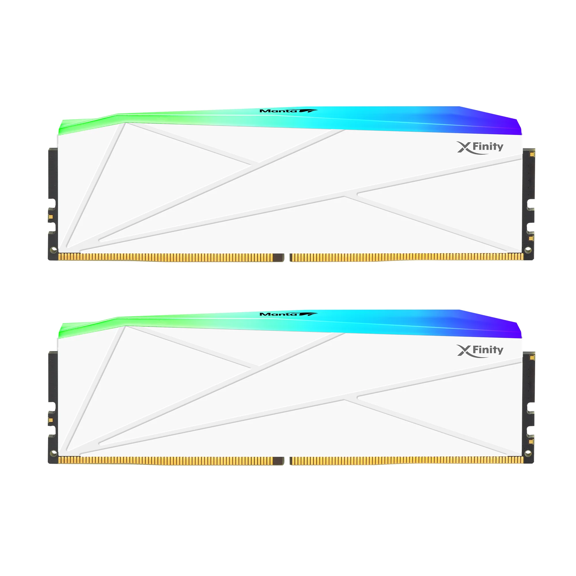 V-COLOR MANTA XSKY AMD EXPO 32G(16G*2) DDR5 6000MHX RGB WH