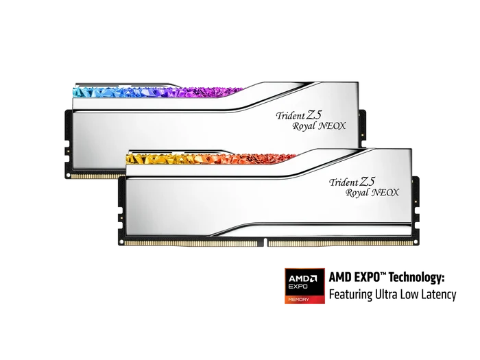 G-SKILL TZ5 ROYAL NEO X RGB 32G(16G*2) DDR5 6000MHZ SILVER