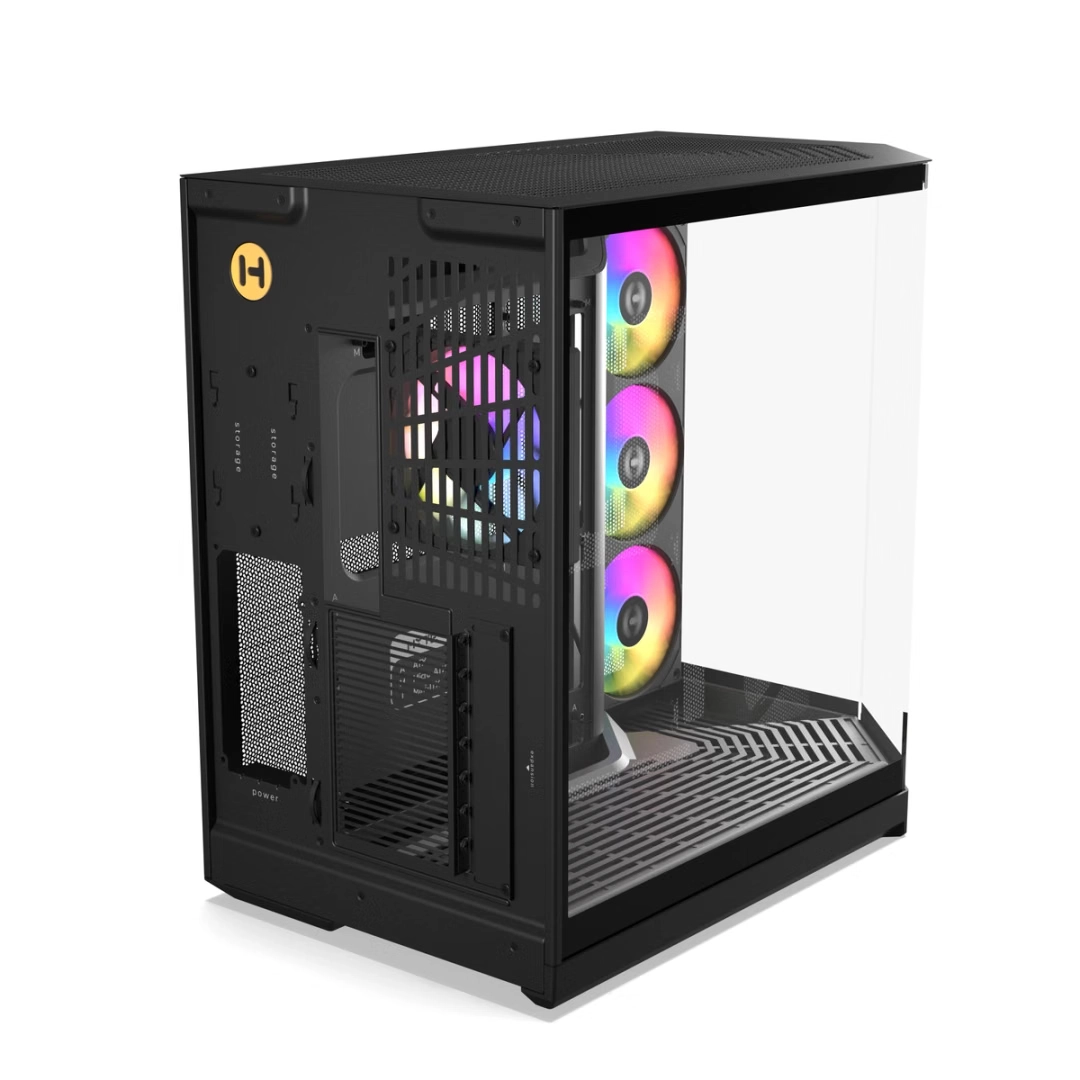 HYTE Y50 RGB ATX CASE PITCH BLACK thumbnail 5