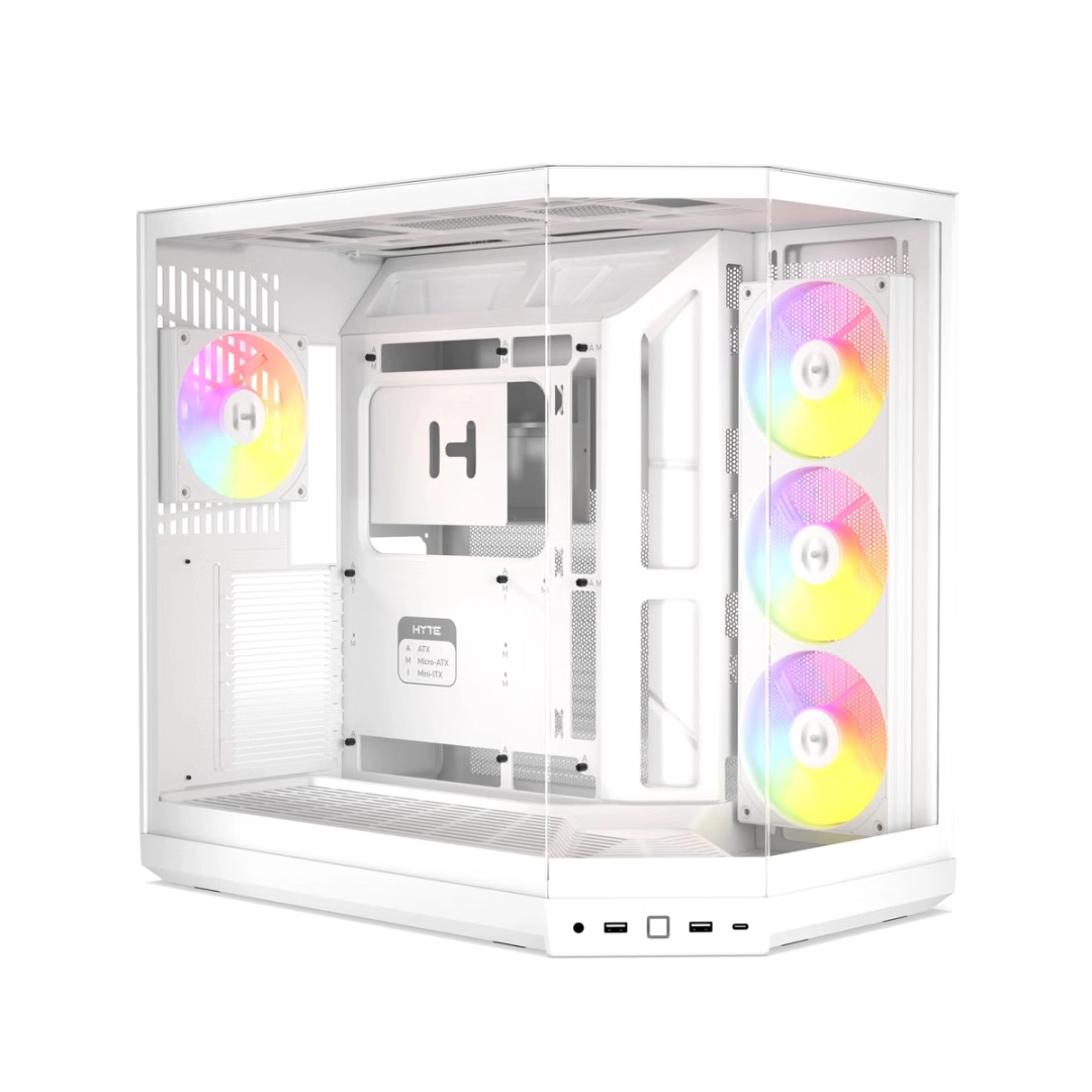 HYTE Y50 RGB ATX CASE SNOW WHITE