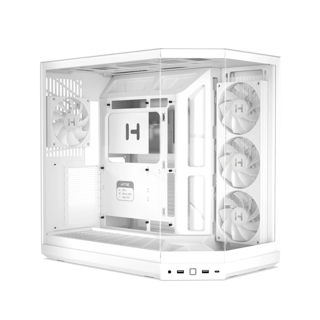 HYTE Y50 RGB ATX CASE SNOW WHITE thumbnail 10