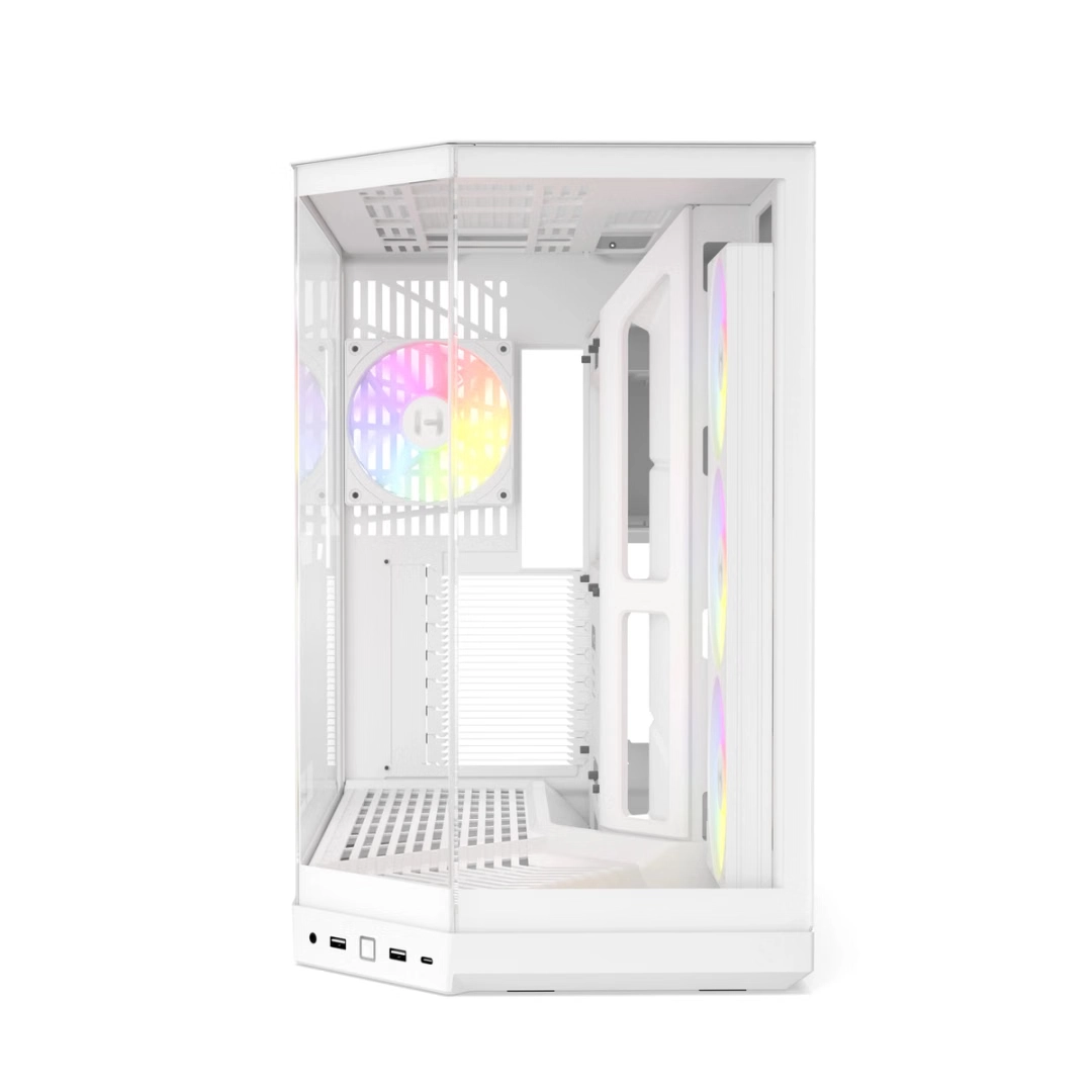 HYTE Y50 RGB ATX CASE SNOW WHITE thumbnail 3
