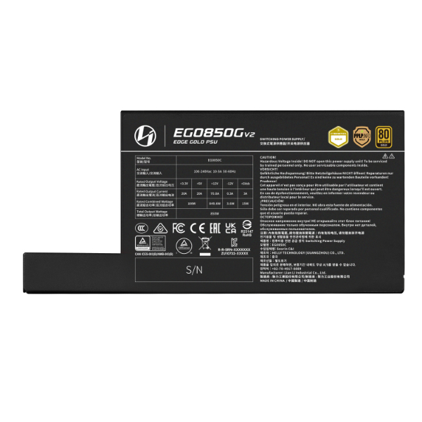 LIAN LI EDGE V2 GOLD 850W ATX3.1 FULL MODULAR BLACK thumbnail 7