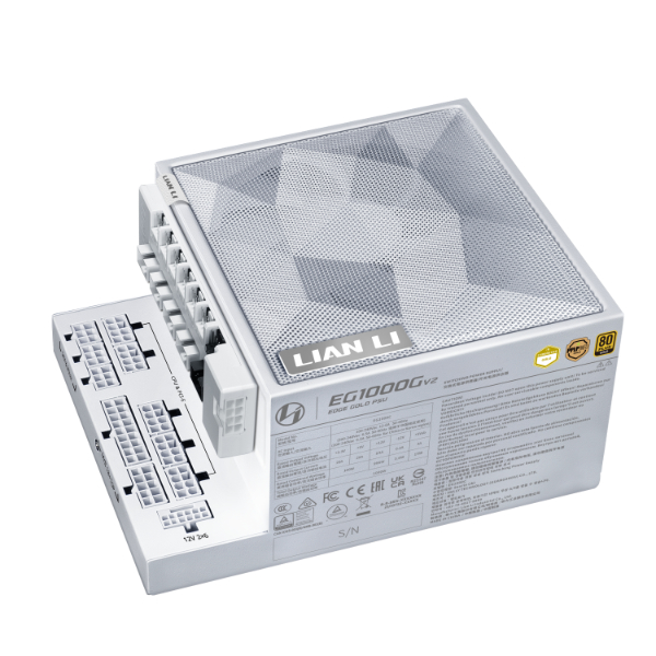 LIAN LI EDGE V2 GOLD 1000W ATX3.1 FULL MODULAR WHITE thumbnail 2