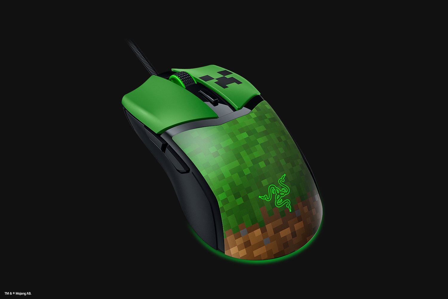 RAZER COBRA WIRED GAMING MOUSE MINECRAFT EDITION